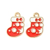 Christmas Alloy Enamel Pendants ENAM-D047-09LG-03-2