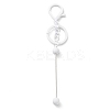 Spray Painted Alloy Bar Beadable Keychain for Jewelry Making DIY Crafts LS-KEYC-A011-02G-2