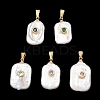 Baroque Natural Keshi Pearl Pendants PALLOY-JF05897-1