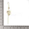 Brass Crystal Rhinestone Ear Wrap Crawler Hook Earrings for Women EJEW-C097-02G-03-3