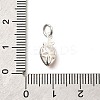 925 Sterling Silver Dark Orange Enamel Charms STER-H116-01B-S-3