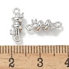 Rack Plating Brass Clear Cubic Zirconia Vortex Connector Charms KK-L224-069P-3