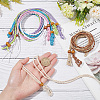   9Pcs 9 Colors Braided Cotton Thread Cords Macrame Pouch Necklace Making FIND-PH0010-47B-3