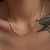304 Stainless Steel Twisted Snake Necklaces for Women NJEW-M107-06G-1