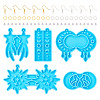 5Pcs 5 Style Moon Phase & Star Pendant Silicone Molds DIY-TA0004-98-2