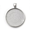 Alloy Pendant Cabochon Settings X-PALLOY-A13349-P-NR-1