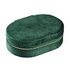 Italian Velvet Double Layers Jewelry Set Storage Zipper Boxes CON-G023-10E-1