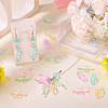 175G 5 Colors Baking Paint Transparent Glass Pendants DGLA-TA0001-40-8