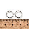 304 Stainless Steel Micro Pave Clear Cubic Zirconia Hoop Nose Rings AJEW-D306-06P-3