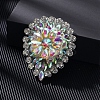 Alloy Crystal AB Rhinestone Brooches JEWB-M046-22-1