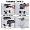 AHADERMAKER 2 Sets 2 Colors 2-Tier Plastic Soap Dishes AJEW-GA0005-75-4
