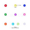 800Pcs 10 Colors Spray Painted Crackle Glass Beads CCG-CJ0001-02-2