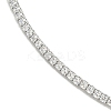 Rack Plating Brass Pave Clear Cubic Zirconia Round Ball Choker Necklaces NJEW-A031-02-01P-3
