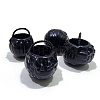 Halloween Plastic Pumpkin Basket Miniature Ornaments PW-WG81E2C-02-1