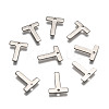 304 Stainless Steel Letter Charms STAS-O072-T-1