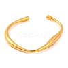 304 Stainless Steel Open Cuff Bangles for Women BJEW-G711-02G-1