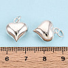 925 Sterling Silver Heart Charms STER-T008-32S-01-4