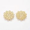 Brass Vintage Filigree Findings LS-KK-B554-G-2