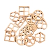 Wood Crafts Slices Miniature Ornaments PW-WG3C06A-01-1