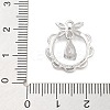 Brass Pave Clear Cubic Zirconia Pendants KK-Z061-10P-3