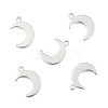 Non-Tarnish Crescent Moon Stainless Steel Charms Pendants X-STAS-Q168-06-2