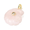 Natural Rose Quartz Carved Pendants X-G-C282-01K-2