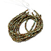 Round Synthetic Aqua Terra Jasper Beads Strands G-N0160-04-4mm-4