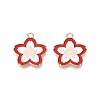 Light Gold Plated Alloy Enamel Pendants PALLOY-N176-28D-RS-1