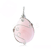 Natural Rose Quartz Big Pendants LS-PW-WG20308-05-1