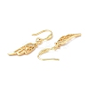 Clear Cubic Zironia Wing Dangle Earrings EJEW-B017-21G-3