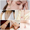30Pcs 6 Colors Transparent Glass Pendants GLAA-CJ0002-17-7