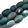 Natural Green Onyx Agate Beads Strands G-T131-60-1
