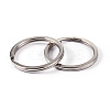 Tarnish Resistant 304 Stainless Steel Split Key Rings X-STAS-L176-20-2