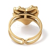 Ion Plating(IP) 304 Stainless Steel Ring RJEW-B059-04G-02-3