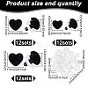 36 Sets 3 Styles Heart Flocky & Plastic Safety Craft Noses FIND-GO0002-16B-2