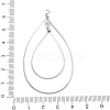 304 Stainless Steel Open Back Bezel Pendants STAS-D264-09P-3