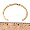 304 Stainless Steel Cuff Bangles for Women BJEW-H644-04G-5
