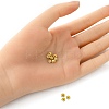 Brass Rhinestone Spacer Beads RB-YW0001-04A-01G-4