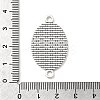 Antique Silver Tibetan Style Alloy Flat Oval Cabochon Connector Settings LS-TIBE-M022-05AS-4