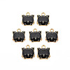 Eco-Friendly Zinc Alloy  Pendants ENAM-R051-01-01G-01-NR-2