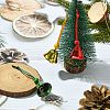 Iron Christmas Bell Pendant Decoration HJEW-JM02162-2