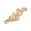 Brass Pave Clear Cubic Zirconia Pendants LS-KK-Z061-15G-02-2