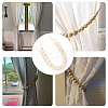 Round Natural Wood Beads Wall Hanging Decorations AJEW-WH0168-01-5