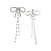 Crystal Rhinestone & Clear Cubic Zirconia Stud Earrings LS-EJEW-C037-01D-P-2