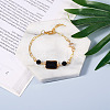 6Pcs 6 Style Natural Agate Links Connectors G-MP0001-03-6