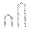 2Pcs Oval & Square Acrylic Bag Handle FIND-GN0001-14A-1