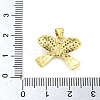 Brass Micro Pave Clear Cubic Zirconia Pendants FIND-Z044-05G-3