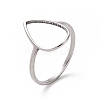 Non-Tarnish 201 Stainless Steel Teardrop Finger Ring RJEW-J051-15P-1