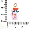 Spray Painted Alloy Pendants AL-CBAB1F7-01A-3