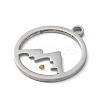 Non-Tarnish 201 Stainless Steel Pendants STAS-D041-17P-2
